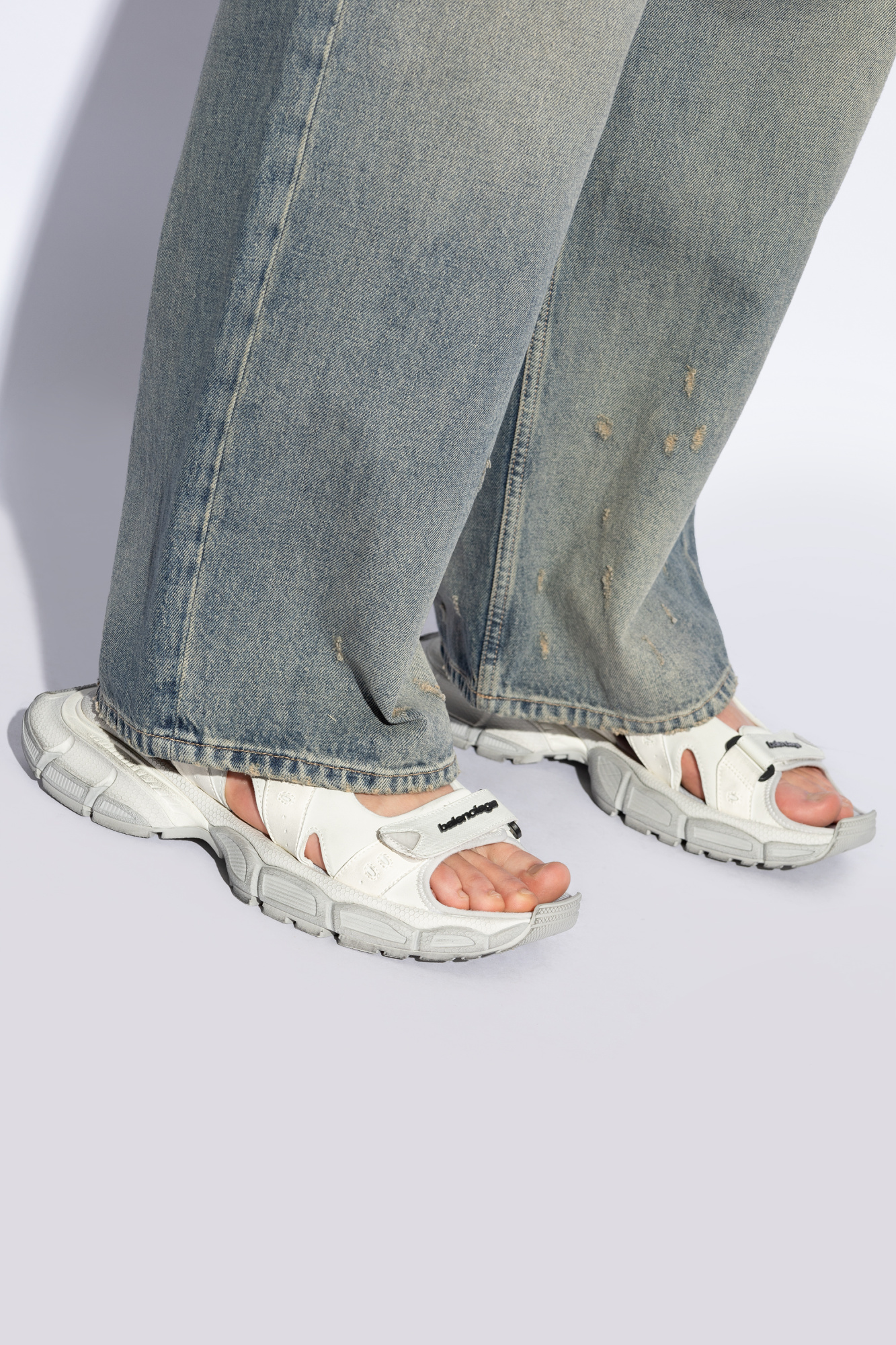 Grey '3XL' Sandals Balenciaga - Vitkac GB